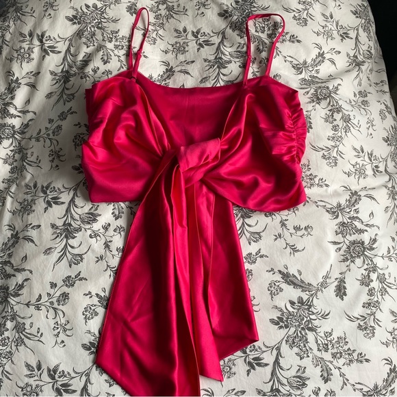 Pink tie top - Picture 3 of 4